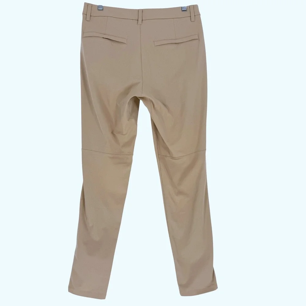 Lululemon Commission Slim Fit Pants Tan Mens 31x30 Golf Performance Tech Trouser